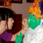 painting-green-tara-statue-carmen-mensink