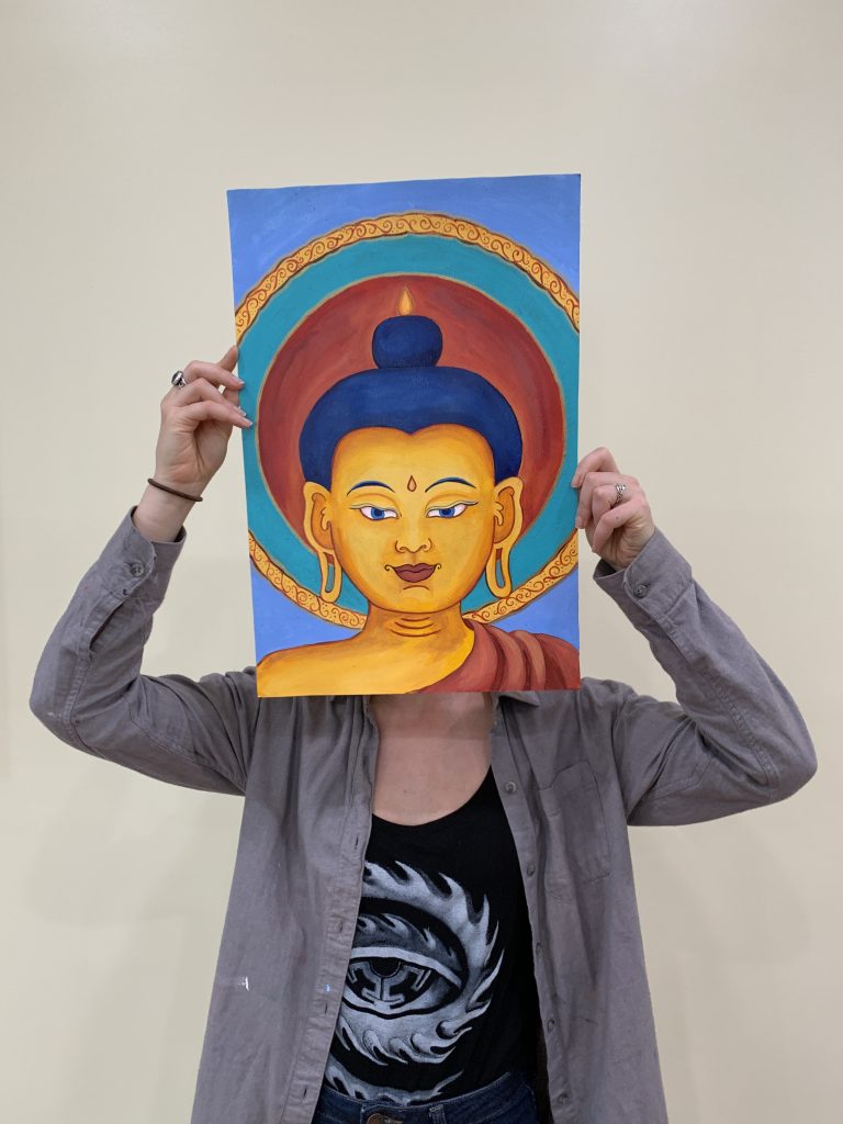 Creating Tibetan Buddhist Art - Thangka Drawing & Painting Retreat at Omega Institute for Holistic Studies in Rhinebeck, NY, USA, 2025, by Carmen Mensink