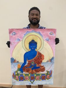Creating Tibetan Buddhist Art - Thangka Drawing & Painting Retreat at Omega Institute for Holistic Studies in Rhinebeck, NY, USA, 2025, by Carmen Mensink
