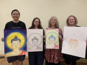 Creating Tibetan Buddhist Art - Thangka Drawing & Painting Retreat at Omega Institute for Holistic Studies in Rhinebeck, NY, USA, 2025, by Carmen Mensink