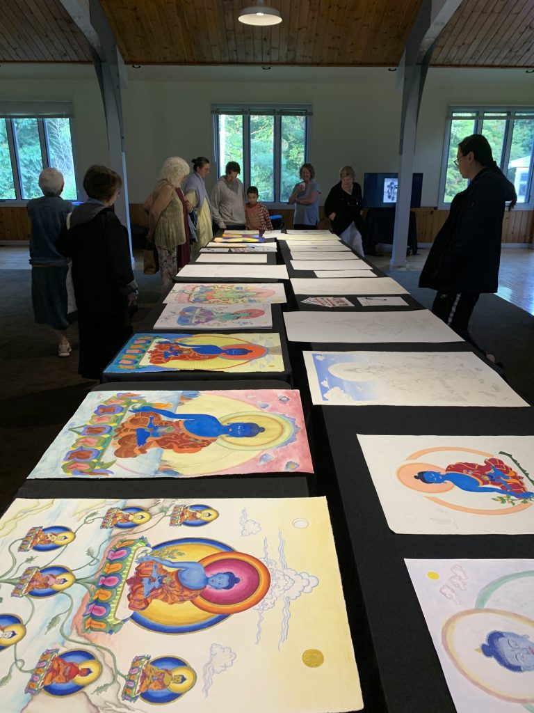 Creating Tibetan Buddhist Art - Thangka Drawing & Painting Retreat at Omega Institute for Holistic Studies in Rhinebeck, NY, USA, 2025, by Carmen Mensink