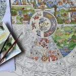 Creating Tibetan Buddhist Art - Thangka Drawing & Thangka Painting Summer Retreat at Maitreya Institute in The Netherlands, with focus on the buddhist Wheel of Life, with Carmen Mensink