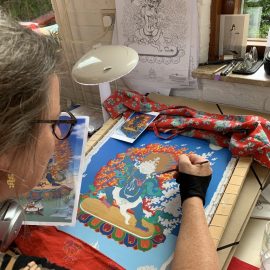 Vajrapani is de tantrische Boeddha van Onuitputtelijke Kracht en Standvastigheid