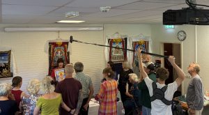Creating Tibetan Buddhist Art - Thangka Drawing & Thangka Painting Summer Retreat at Maitreya Institute in The Netherlands, with focus on the buddhist Wheel of Life, with Carmen Mensink