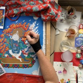 Vajrapani is de tantrische Boeddha van Onuitputtelijke Kracht en Standvastigheid