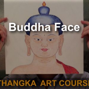 Online / Buddha Face Thangka Art Course / Start after purchase