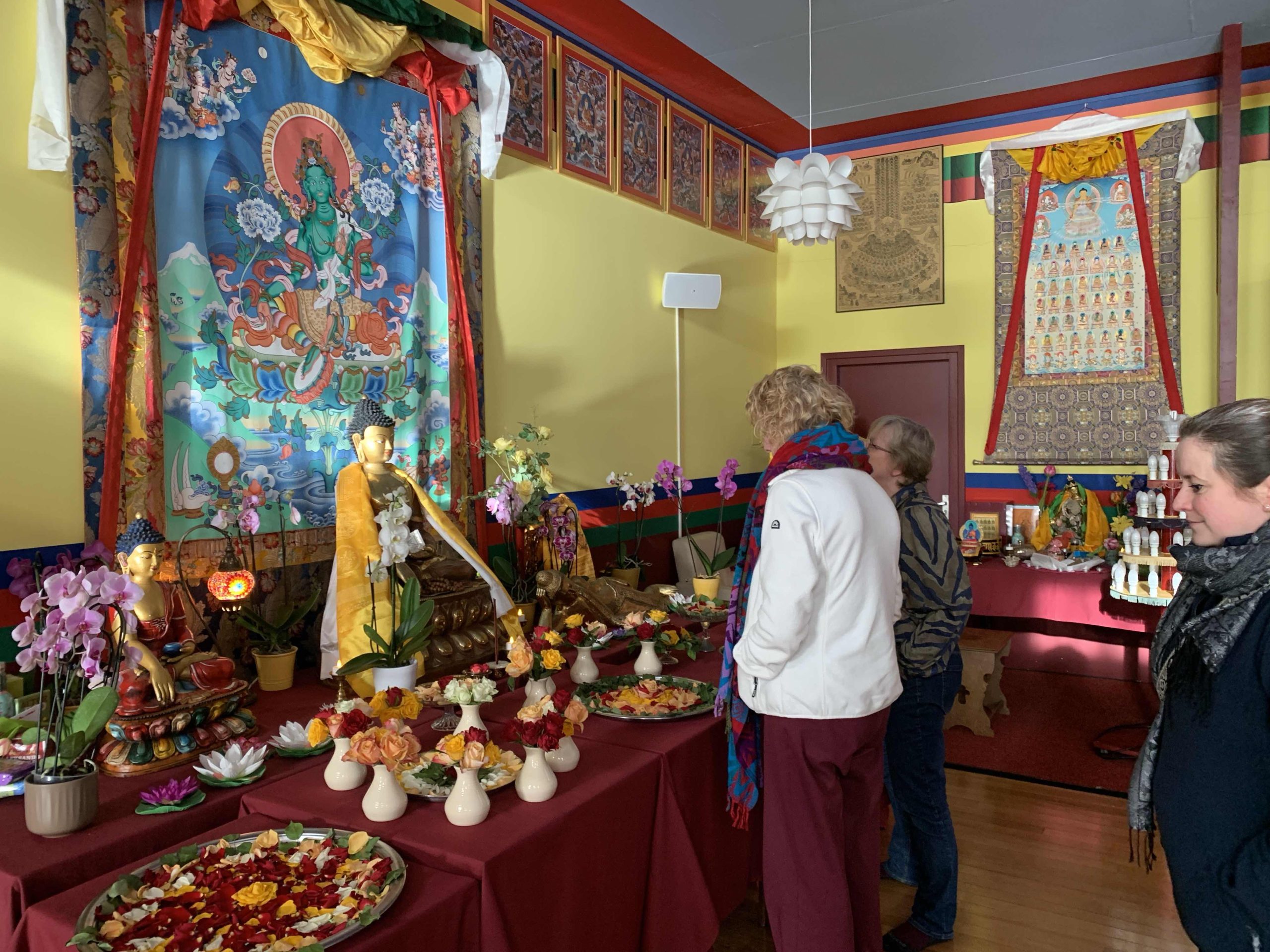 Green-Tara-Thangka-Drawing-and-Painting-Retreat-Maitreya-Instituut-Loenen-Netherlands-with-Carmen-Mensink_24