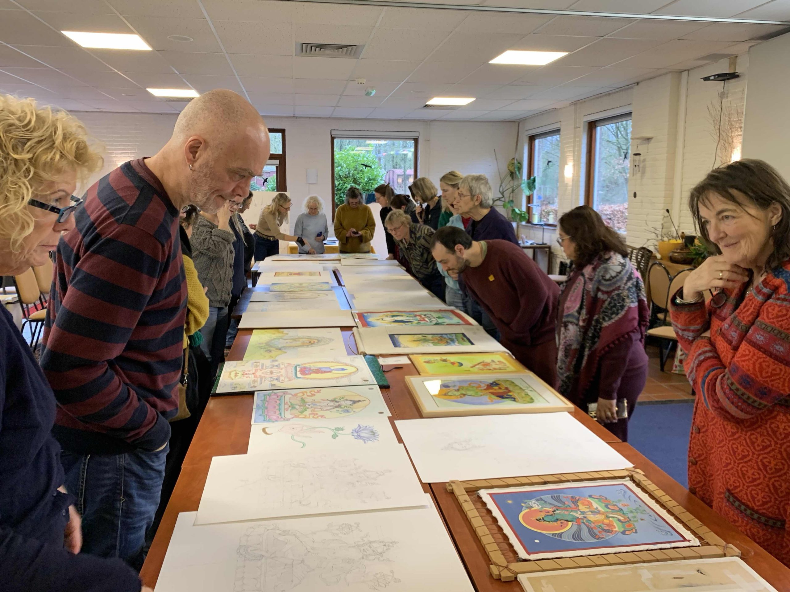 Green-Tara-Thangka-Drawing-and-Painting-Retreat-Maitreya-Instituut-Loenen-Netherlands-with-Carmen-Mensink_52