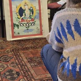 Green-Tara-Thangka-Drawing-and-Painting-Retreat-Maitreya-Instituut-Loenen-Netherlands-with-Carmen-Mensink_8
