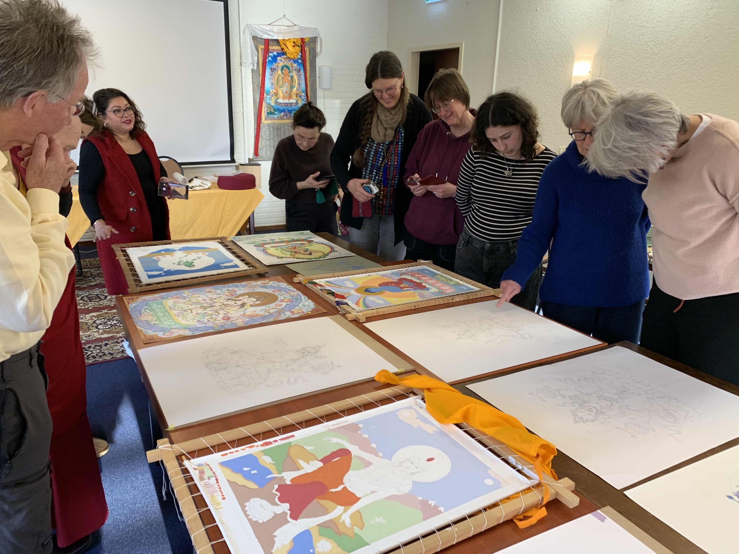 Green-Tara-Thangka-Drawing-and-Painting-Retreat-Maitreya-Instituut-Loenen-Netherlands-with-Carmen-Mensink_91
