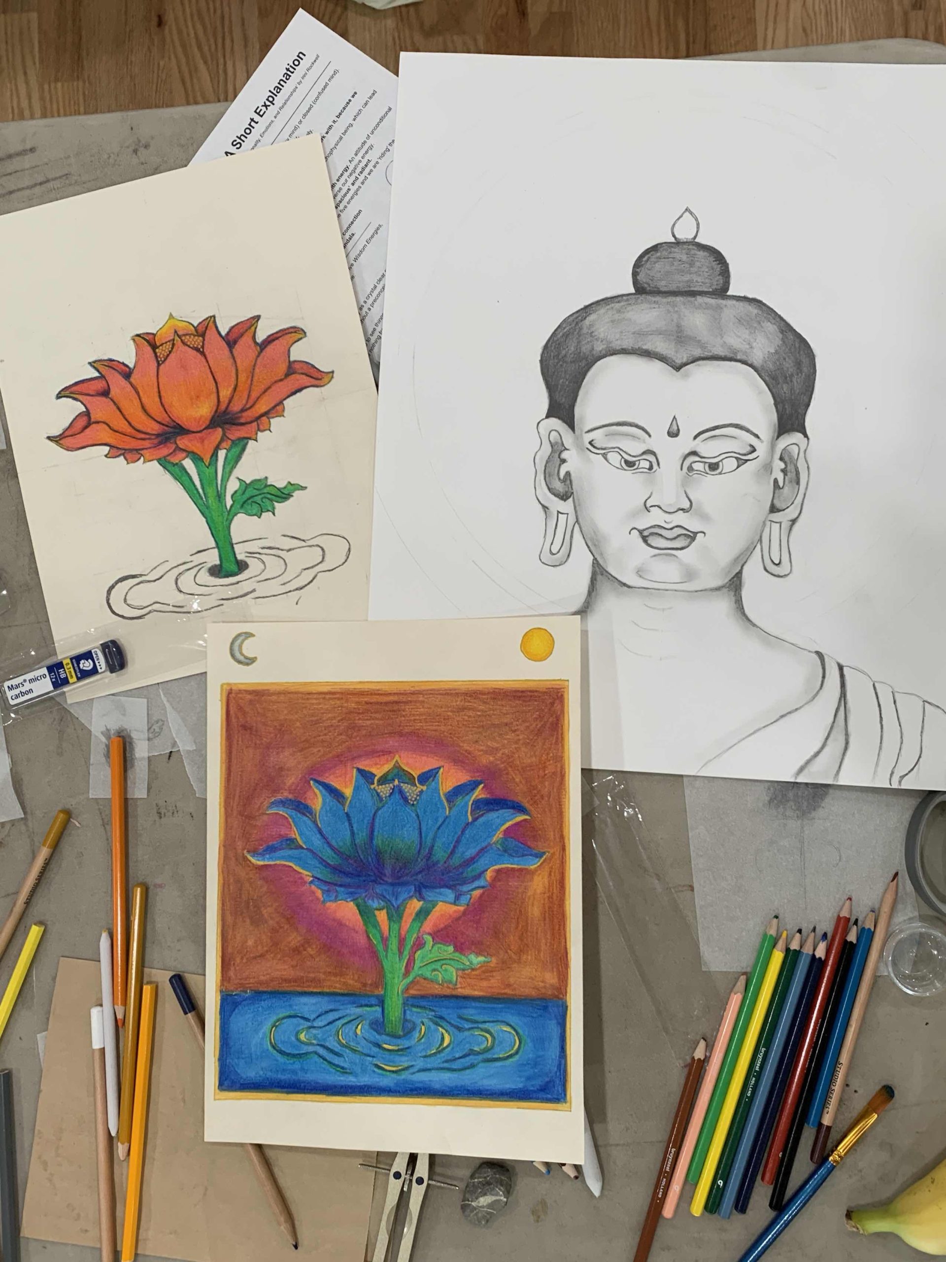 Thangka-Art-Retreat-with-Carmen-Mensink-at-Omega-Institute-2026_54_Lotus_Buddha-Face