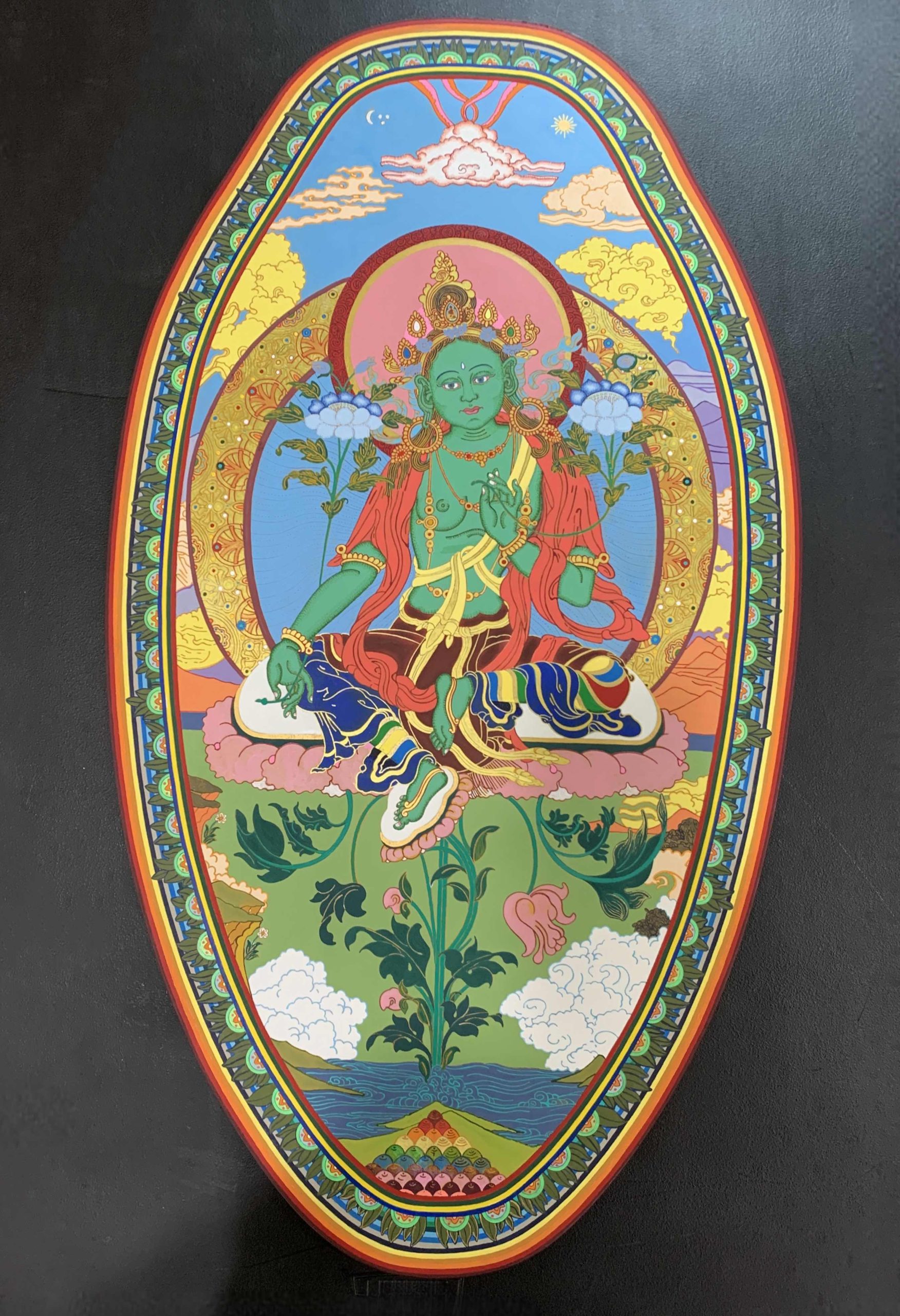 Thangka-Art-Retreat-with-Carmen-Mensink-at-Omega-Institute-2026_72_Green-Tara